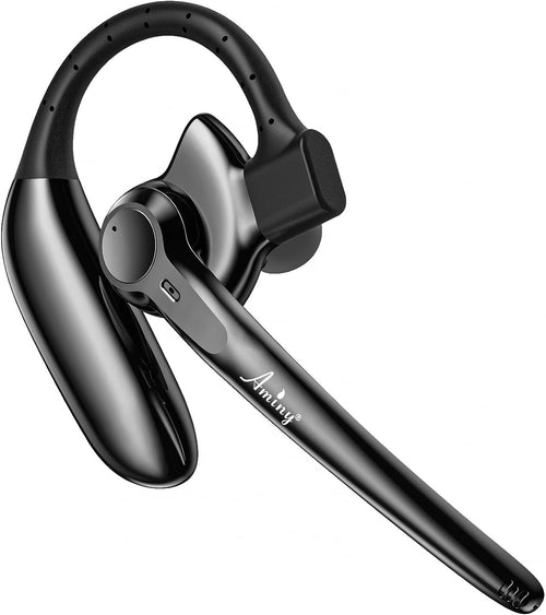 AMINY Wireless Bluetooth Headset with Microphone 30 Hrs Talking Time V5.3 Auriculares Bluetooth EarpieceAI Noise Cancelling Bluetooth Earphones for Trucker Office Home